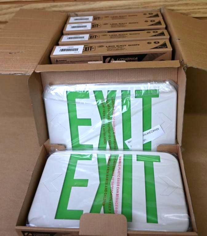 Five New Lithium Lighting LED Exit Signs