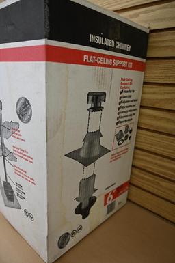 Insulated Chimney Flat Ceiling Support Kit