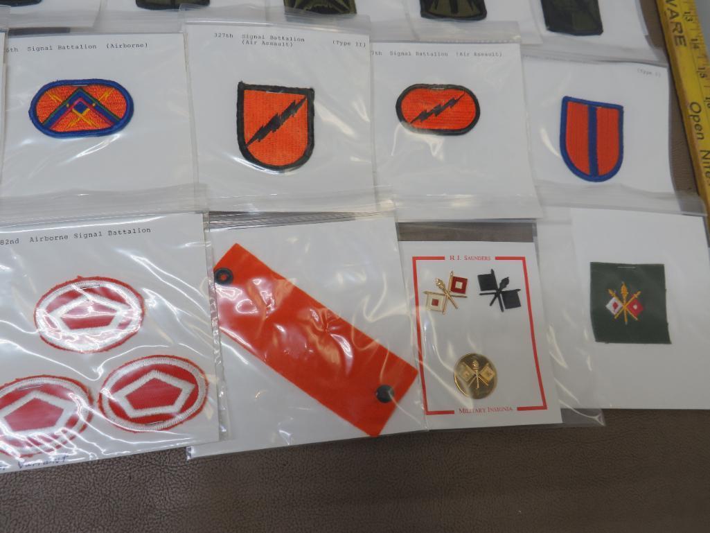 US Army Signal Corps Uniform Patches