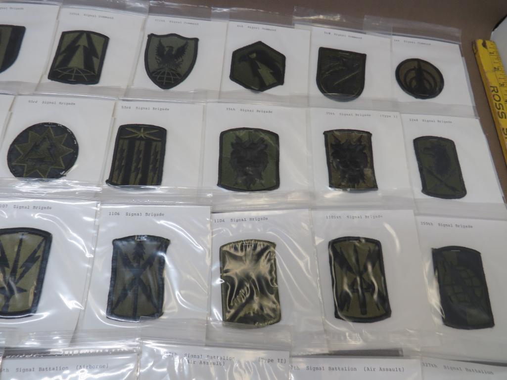 US Army Signal Corps Uniform Patches