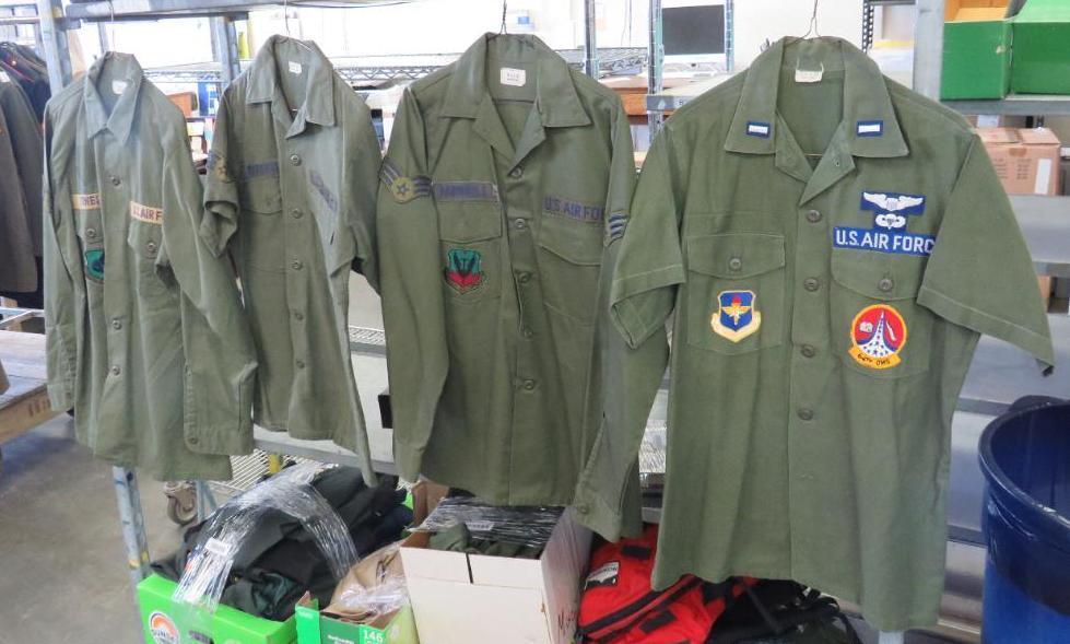 US Air Force OD Green Tops