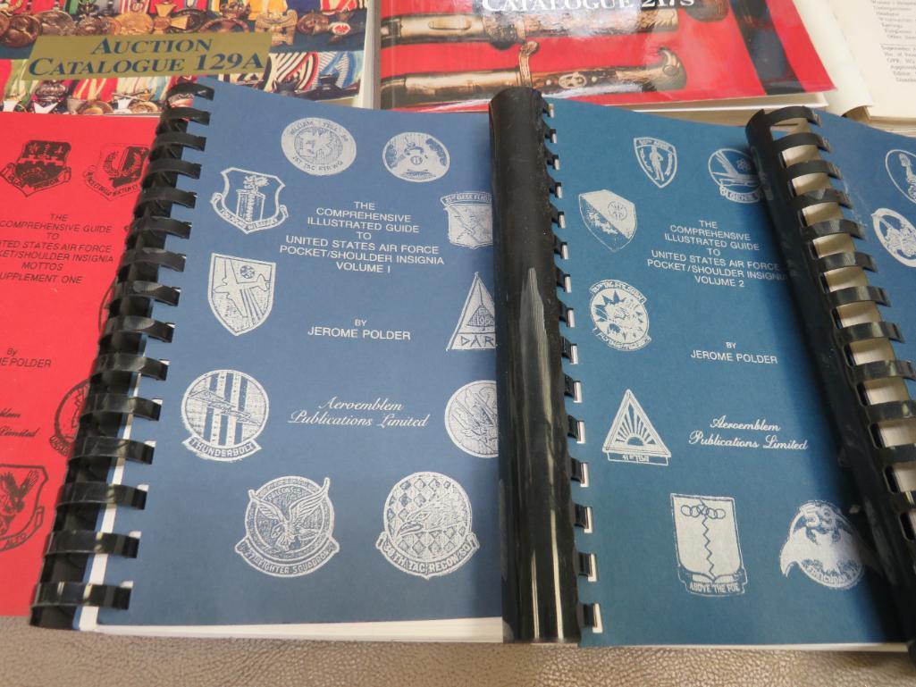 Military Library with US Air Force Insignia Manuals