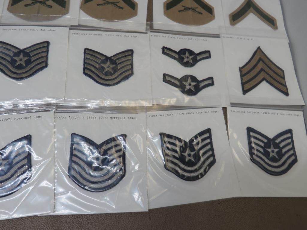 USMC and Air Force Rank Patches