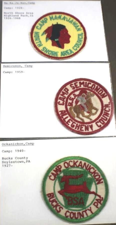 Three Early BSA Camp Patches