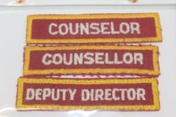 Collection of BSA Long's Peak Council and Leader Patches