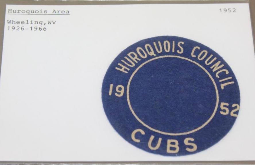 1951, 52, and 53 Felt Huroquois Council Cubs Patches