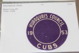 1951, 52, and 53 Felt Huroquois Council Cubs Patches