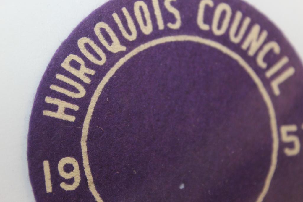 1951, 52, and 53 Felt Huroquois Council Cubs Patches