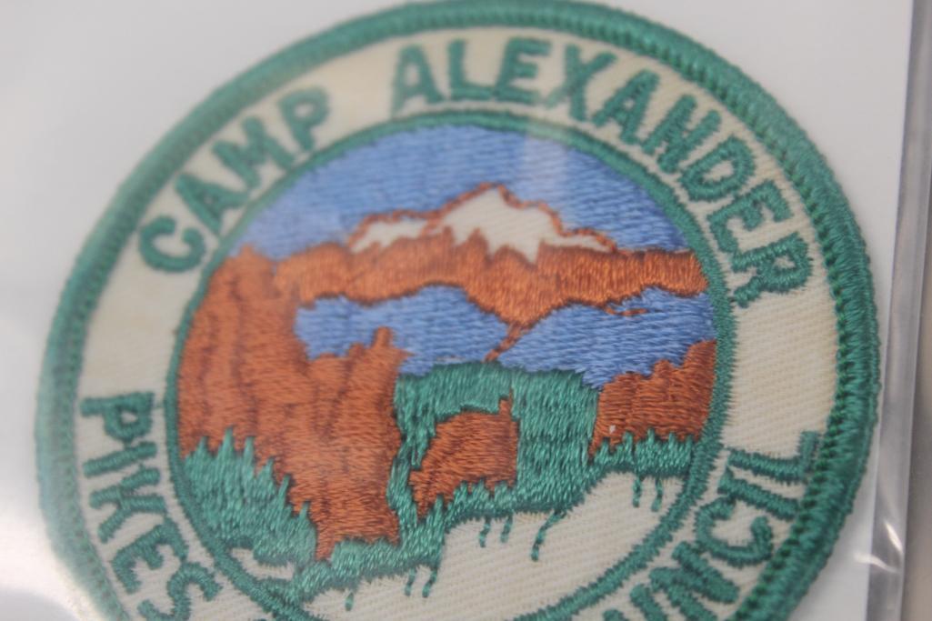 11 BSA Pike's Peak Camp Alexander Patches in Different Styles