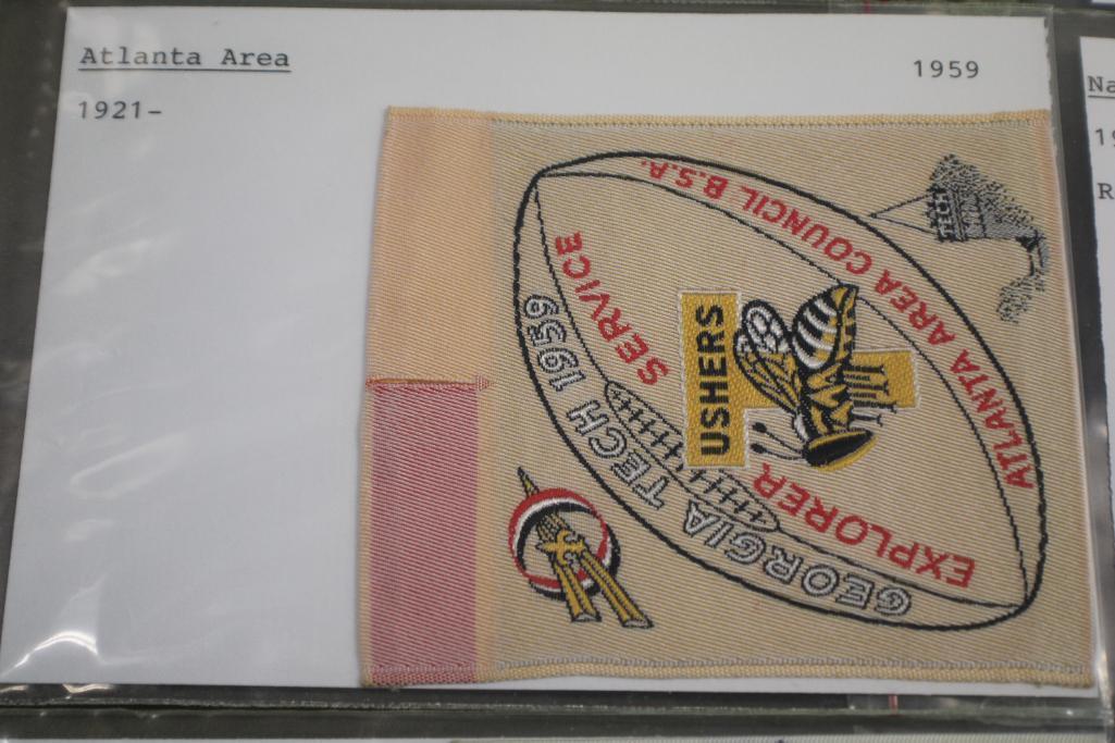 10 Large Woven Early BSA Council and Event Patches