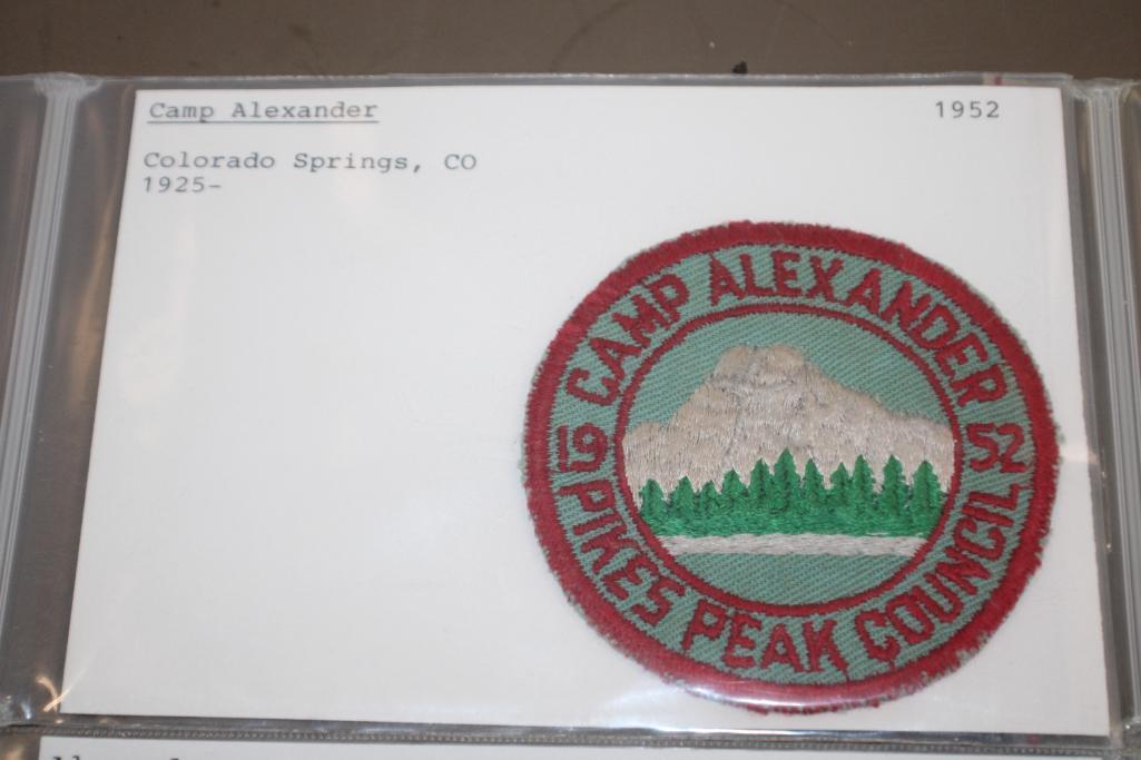 4 Early BSA Camp Patches from Camp Alexander and Camp Drake