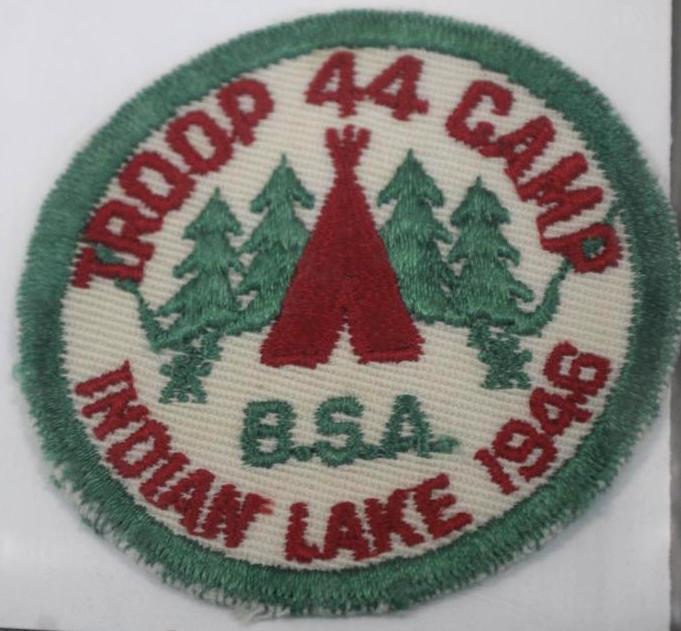 Pair of Indian Lake Troop 44 Camp 1946 Patches