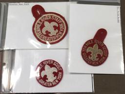 Ten Mile River Greater New York Scout and Staff Patches, One is Felt