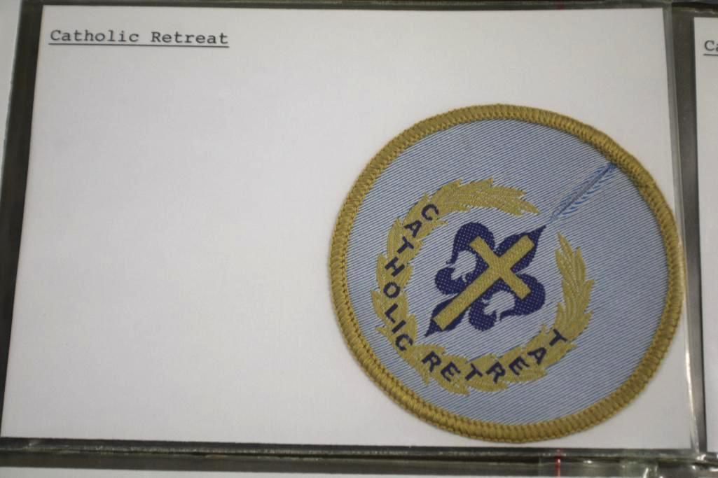 11 BSA Catholic Retreat Patches from 1959-1965