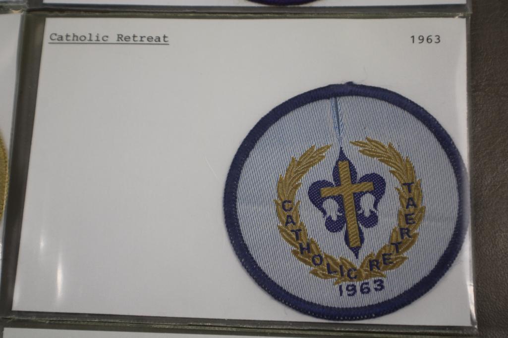 11 BSA Catholic Retreat Patches from 1959-1965