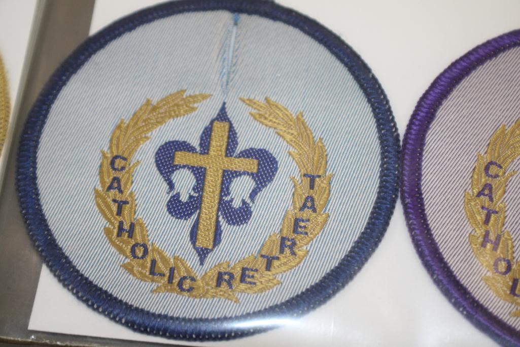 11 BSA Catholic Retreat Patches from 1959-1965