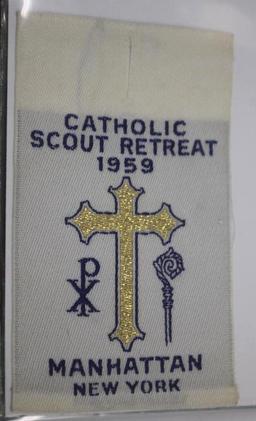 11 BSA Catholic Retreat Patches from 1959-1965