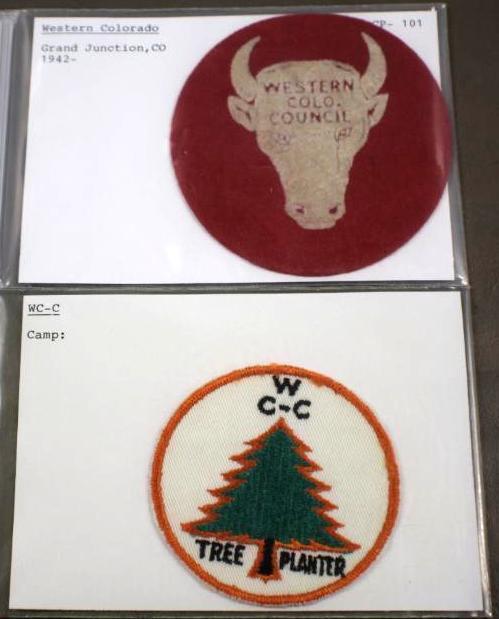 Early Felt Western Colorado Council Patch and Tree Planter Patch