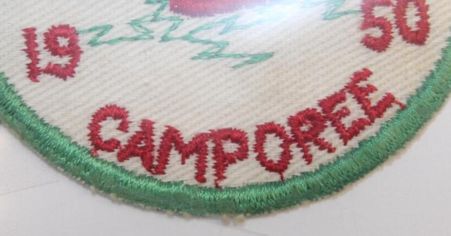 1950 Cleveland County Camporee Twill Patch