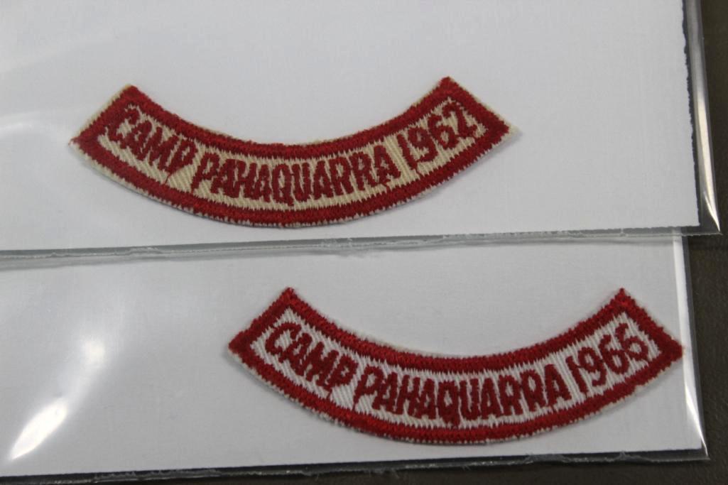 9 Camp Paquaharra Add-On Patches Dated 1960-1971 and More