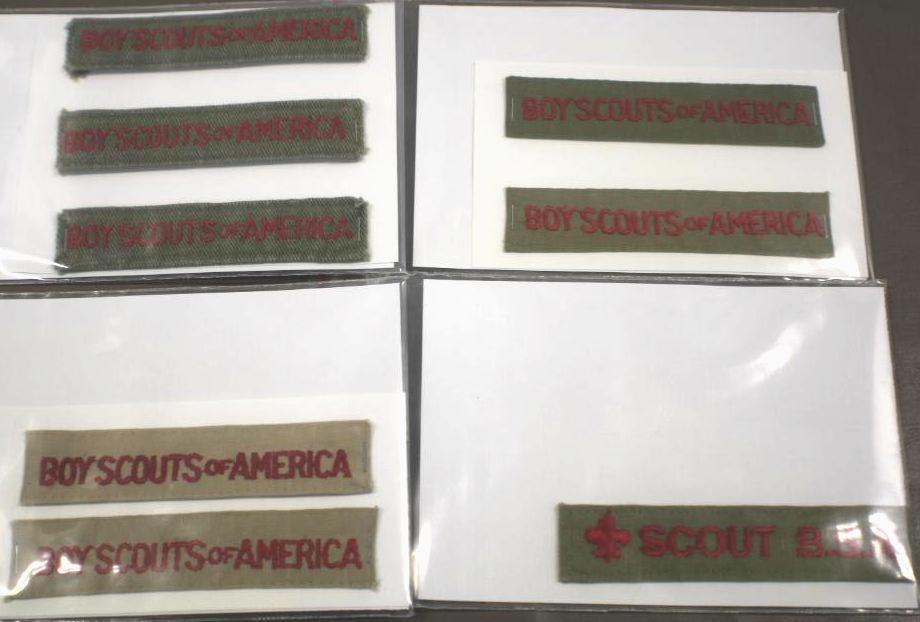 Collection of 8 Boy Scouts of America Tags from Different Eras