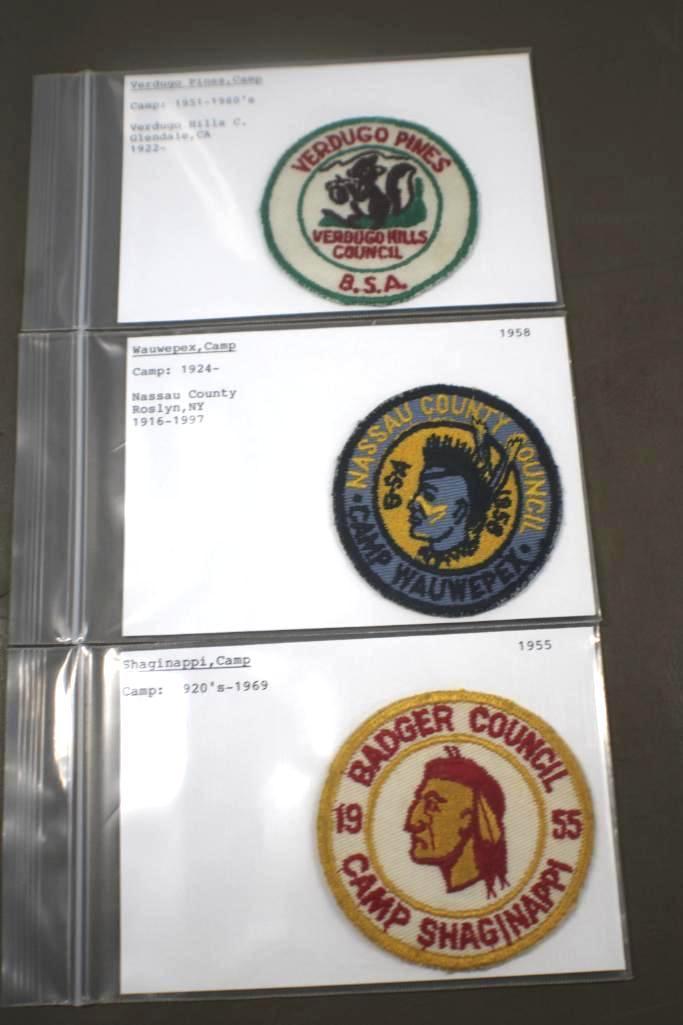 Three Early BSA Camp Patches