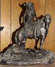 Excellent Bronze Sculpture Signed RJ Moore '76