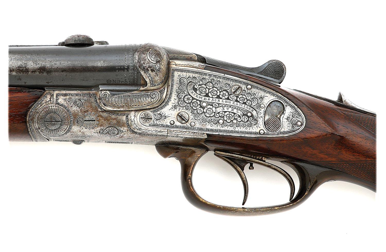 Nimrod Gewehrfabrik Sidelock Drilling by Thieme & Schlegelmilch