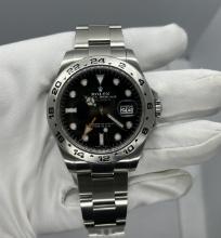 LIKE NEW 42MM ROLEX EXPLORER II 216570 COMES WITH BOX & APPRAISAL