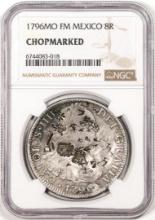 1796MO FM Mexico 8 Reales Silver Coin NGC Chopmarked
