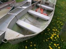 Sears 12' Aluminum Row Boat (5266) - NO PAPERWORK BOS ONLY