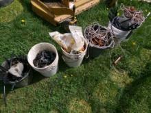 (6) Buckets of Electric Fence Items (5151)