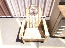 Adirondack Chair with Highland Cow Design (3697)