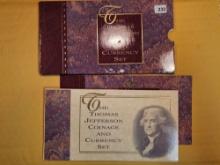 1994 Thomas Jefferson Coin & Currency set