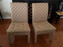 Two Upholstered Chairs- Like New (pickup only)