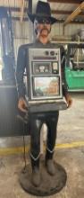 An Old Reno Black Bart Floor Standing 3-Reel Slot Machine