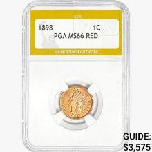 1898 Indian Head Cent PGA MS66 RED
