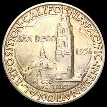 1936-D San Diego Half Dollar CHOICE BU