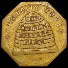 1940 L.D.S. 25C Church Token CLOSELY UNCIRCULATED
