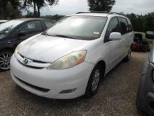 2006 TOYOTA SIENNA XLE VAN (VIN# 5TDZA22C66S512780) (SHOWING APPX 192,680 MILES, UP TO THE BUYER TO
