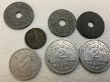 WWII OCCUPIED FRANCE NAZI COIN LOT