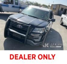 2016 Ford Explorer 4x4 4-Door Sport Utility Vehicle Runs & Moves, Check Engine light Is On , Bad Rim