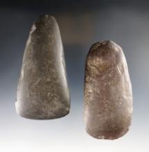 Pair of Celts found in Indiana. Largest is 4 1/4".