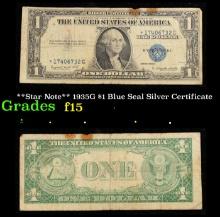 **Star Note** 1935G $1 Blue Seal Silver Certificate Grades f+