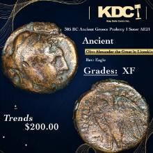 305 BC Ancient Greece Ptolemy I Soter AE21 Ancient Grades vf